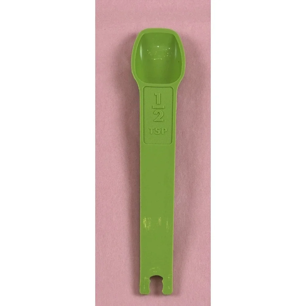 Vintage Tupperware Measuring Spoons Apple Green Replacement Refer To Descr EUC